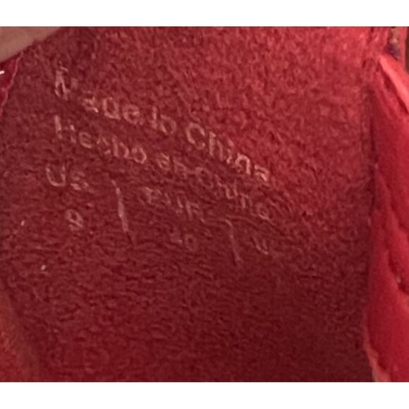 Aldo Women's Size 9 Shaylla Ankle Strap Sandals Red Pink Artsy Open Toe Straps - Picture 9 of 9